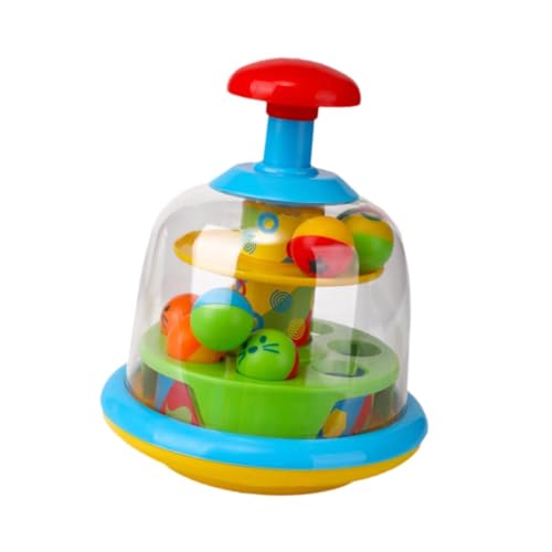 Fenteer Popping Ball Drop Toy Fun Press and Play Geschenke Lernspielzeug Tumble Top Ursache und Wirkung Lernen für 1 Jahr und älter von Fenteer