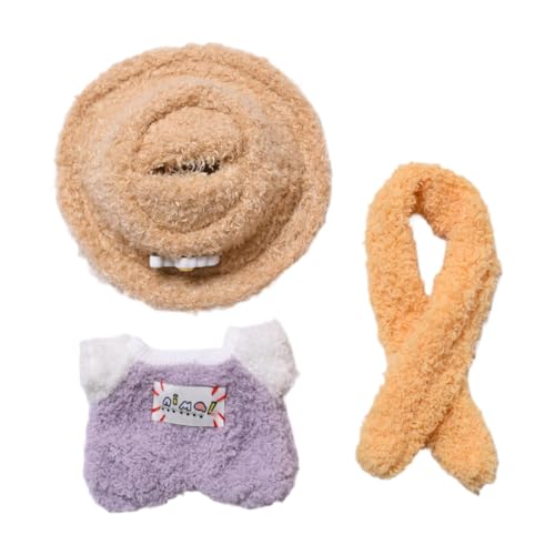 Fenteer Puppen-Overall, DIY-Puppen-Dekor, Rollenspiele, handgefertigte Kleidung, Kostüm-Zubehör für 15–17 cm große Puppen mit Anhänger, Kindergeschenke, Lila mit Hut Fenteer Puppen-Overall, DIY-Puppen-Dekor, Rollenspiele, handgefertigte Kleidung, Kostüm-Zubehör für 15–17 cm große Puppen mit Anhänger, Kindergeschenke, Lila mit Hut von Fenteer