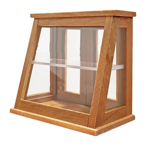 Fenteer Puppenhaus-Bäckerei-Vitrine, hölzerne Puppenhaus-Möbel im Maßstab 1:12, Mini-Bäckerei-Koffer für Mikro-Landschaftsdekoration, Zubehör, Hintertür Aus Kirschholz Fenteer Puppenhaus-Bäckerei-Vitrine, hölzerne Puppenhaus-Möbel im Maßstab 1:12, Mini-Bäckerei-Koffer für Mikro-Landschaftsdekoration, Zubehör, Hintertür Aus Kirschholz von Fenteer