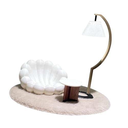 Fenteer Puppenhaus-Möbelset im Maßstab 1:12, Sofa, Stehlampe, Couchtisch und Teppich, Rollenspiel, Kindergeschenk, Puppenhauszubehör, Mini von Fenteer
