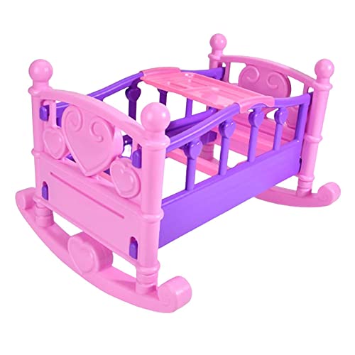 Fenteer Puppenhaus Wiege Spielset Spielzeug Niedliches Puppenhaus Zubehör Pflegezubehör Mini Krippe, Single 1 Fenteer Puppenhaus Wiege Spielset Spielzeug Niedliches Puppenhaus Zubehör Pflegezubehör Mini Krippe, Single 1 von Fenteer