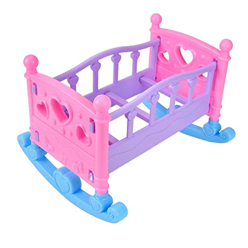Fenteer Puppenhaus Wiege Spielset Spielzeug Niedliches Puppenhaus Zubehör Pflegezubehör Mini Krippe, Single 2 Fenteer Puppenhaus Wiege Spielset Spielzeug Niedliches Puppenhaus Zubehör Pflegezubehör Mini Krippe, Single 2 von Fenteer