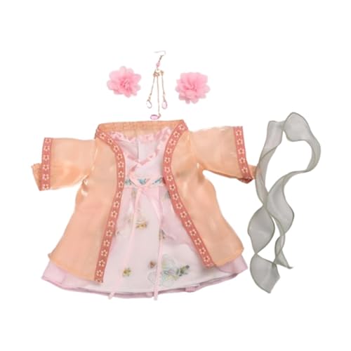 Fenteer Puppenkleid für Mädchen, Kostüm, weich, bezaubernd, für Kinder, Geburtstagsgeschenk, Foto-Requisiten, Puppen-Outfits, Puppenkleidung für 30 cm große, Orange Fenteer Puppenkleid für Mädchen, Kostüm, weich, bezaubernd, für Kinder, Geburtstagsgeschenk, Foto-Requisiten, Puppen-Outfits, Puppenkleidung für 30 cm große, Orange von Fenteer