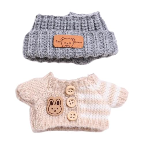 Fenteer Puppenkleidung, Puppen-Outfit, süß, geeignet für 15 cm bis 17 cm große Puppen, Pullover und Mütze, Zubehör für DIY-Bastelarbeiten, Geburtstag, Braun Fenteer Puppenkleidung, Puppen-Outfit, süß, geeignet für 15 cm bis 17 cm große Puppen, Pullover und Mütze, Zubehör für DIY-Bastelarbeiten, Geburtstag, Braun von Fenteer