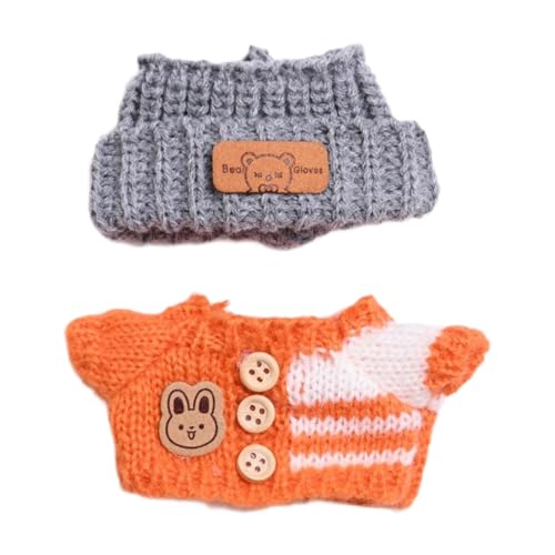 Fenteer Puppenkleidung, Puppen-Outfit, süß, geeignet für 15 cm bis 17 cm große Puppen, Pullover und Mütze, Zubehör für DIY-Bastelarbeiten, Geburtstag, Orange Fenteer Puppenkleidung, Puppen-Outfit, süß, geeignet für 15 cm bis 17 cm große Puppen, Pullover und Mütze, Zubehör für DIY-Bastelarbeiten, Geburtstag, Orange von Fenteer
