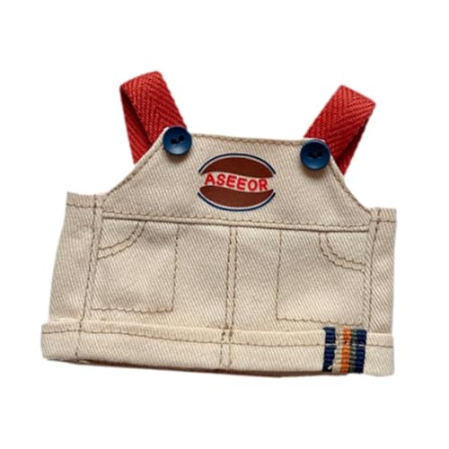Fenteer Puppenkleidung, Puppen-Outfits für, Plüsch-Accessoires, modisches, abnehmbares DIY-Spielzeug, Ankleide-Overall, Rock für 6,69-Zoll-Puppen von Fenteer