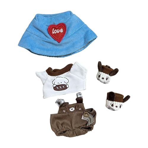 Fenteer Puppenkleidung aus Plüsch, Puppenkleidung, DIY-Anziehkostüme, Foto-Requisiten, Plüschpuppenzubehör für 15–17 cm große Puppen, Mode-Cartoon, Hundeanzug Blaue Mütze Fenteer Puppenkleidung aus Plüsch, Puppenkleidung, DIY-Anziehkostüme, Foto-Requisiten, Plüschpuppenzubehör für 15–17 cm große Puppen, Mode-Cartoon, Hundeanzug Blaue Mütze von Fenteer