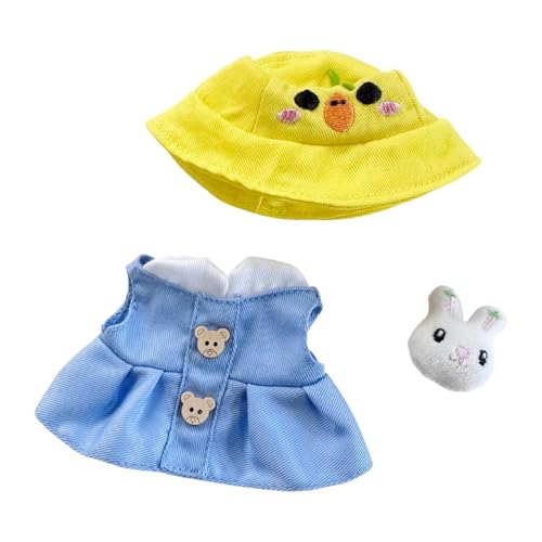 Fenteer Puppenkleidung für 15/17 cm Große Plüschpuppen, Machen Sie Ihre Eigenen Puppen, Flexibilität, ärmelloses Kleiderset für Stoffpuppen, für Kinder, Mädch, Kleidernadel und Hut Fenteer Puppenkleidung für 15/17 cm Große Plüschpuppen, Machen Sie Ihre Eigenen Puppen, Flexibilität, ärmelloses Kleiderset für Stoffpuppen, für Kinder, Mädch, Kleidernadel und Hut von Fenteer