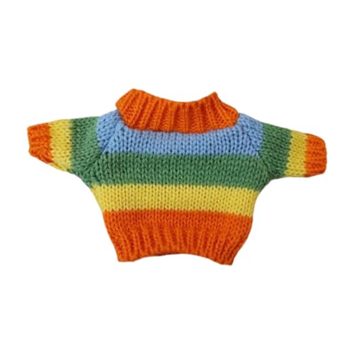 Fenteer Puppenkleidung für Mädchen, Puppenpullover, Regenbogenpullover Fenteer Puppenkleidung für Mädchen, Puppenpullover, Regenbogenpullover von Fenteer