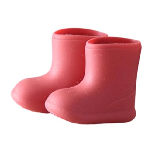 Fenteer Puppenschuhe, Puppenzubehör, Spielzeug, wasserdichtes, Ob11-Puppenschuhe für 1/12 BJD-Puppe, modisch, handgefertigt, Mini-Kurzstiefel, Rot Fenteer Puppenschuhe, Puppenzubehör, Spielzeug, wasserdichtes, Ob11-Puppenschuhe für 1/12 BJD-Puppe, modisch, handgefertigt, Mini-Kurzstiefel, Rot von Fenteer