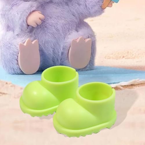 Fenteer Puppenstiefeletten, Kostümzubehör, zum Selbermachen von Puppen, süße Spielzeugdekoration zum Rollenspiel, handgefertigt für 6,69 Zoll oder 5,91 Zoll, GrÜn Fenteer Puppenstiefeletten, Kostümzubehör, zum Selbermachen von Puppen, süße Spielzeugdekoration zum Rollenspiel, handgefertigt für 6,69 Zoll oder 5,91 Zoll, GrÜn von Fenteer