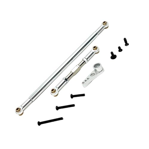 Fenteer RC-Auto-Lenkgestänge, Servostange und Arm, Ersatzteilmodifikation mit Schraube, einfache Installation für MN86-Autozubehör, Silber Fenteer RC-Auto-Lenkgestänge, Servostange und Arm, Ersatzteilmodifikation mit Schraube, einfache Installation für MN86-Autozubehör, Silber von Fenteer