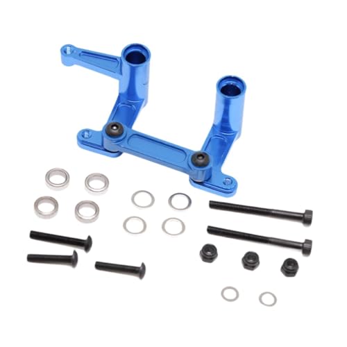 Fenteer RC Auto Lenkungsbaugruppenzubehör Stilvoll Einfach zu Installierende Metall Leichtbau Ersatzkomponenten für Wartungs Upgrade Kits, Blau von Fenteer