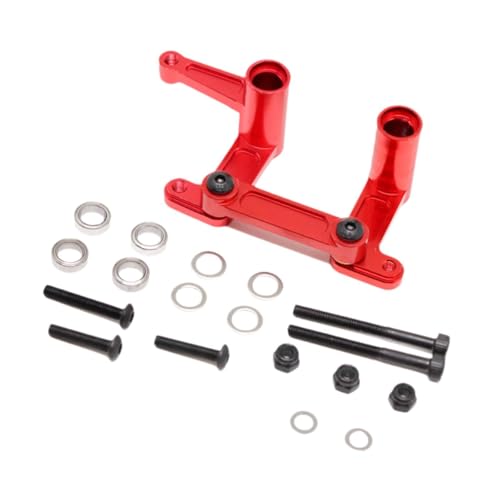 Fenteer RC Auto Lenkungsbaugruppenzubehör Stilvoll Einfach zu Installierende Metall Leichtbau Ersatzkomponenten für Wartungs Upgrade Kits, Rot Fenteer RC Auto Lenkungsbaugruppenzubehör Stilvoll Einfach zu Installierende Metall Leichtbau Ersatzkomponenten für Wartungs Upgrade Kits, Rot von Fenteer