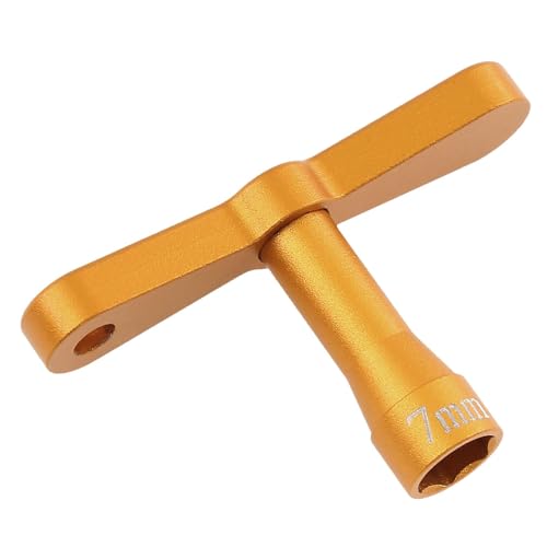 Fenteer RC-Auto-Radmutternschlüssel, 7-mm-Sechskantantrieb, Metallzubehör, Mehrzweck für die Wartung von RC-Autoreifenfelgen, Robustes Installationswerkzeug, Gelb Fenteer RC-Auto-Radmutternschlüssel, 7-mm-Sechskantantrieb, Metallzubehör, Mehrzweck für die Wartung von RC-Autoreifenfelgen, Robustes Installationswerkzeug, Gelb von Fenteer