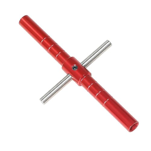 Fenteer RC Auto Sechskantschlüssel, 2,0 Mm 2,5 Mm Muttern Kreuzschlüssel, RC Reparaturwerkzeug für RC Autos Im Maßstab 1:18 1:24, Ersatz DIY Zubehör, Rot von Fenteer