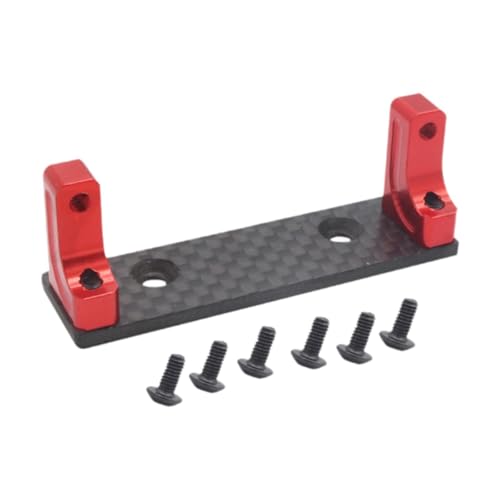 Fenteer RC -Auto -Servo Montagehalterung 1/10 Stabile Leistung Metall Vorderachse Servo -Halterhalter DIY für RC -Autobefestigungen modifiziert, Rot von Fenteer