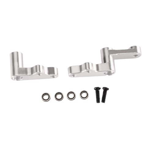 Fenteer RC -Autolenker -Montage -Kit -Lenkungshalterung 1/12 Geändert praktische leichte Lenkgruppen Teile Upgrade Teil für 124010, Silber von Fenteer