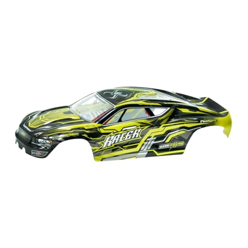 Fenteer RC CAR Body Shell Ersatzteile Professionelle RC -Fahrzeug -Deck -Upgrade Supplies LKW -Karosseriezubehör Ersatz, X16 Sj02 Gelb von Fenteer