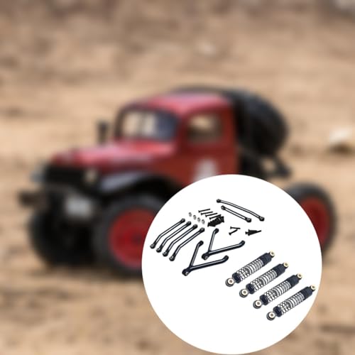 Fenteer RC Car Zubehör, RC Car Ersatzteil, Links Und Stoßdämpfer Set für RC Fcx24 Im Maßstab 1:24, Schwarz Fenteer RC Car Zubehör, RC Car Ersatzteil, Links Und Stoßdämpfer Set für RC Fcx24 Im Maßstab 1:24, Schwarz von Fenteer