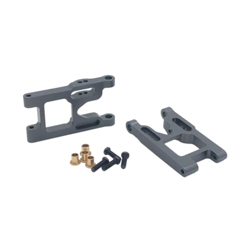 Fenteer RC-Querlenker, Schwingarme, 1/12 Ersatzteilmodifikation, Ersatzteil, Metall-Vorderradaufhängungsarm für Hobby-Auto-Crawler-Modell, Grau von Fenteer