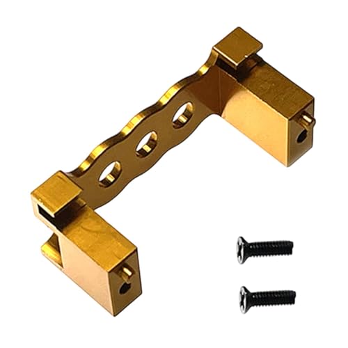 Fenteer RC Servo Mount Modifizierte Lenkschalthalter DIY Ersatzteile Sturdy DIY Accessoire Lenksgetriebe für 1/12 124016 124017, Gold von Fenteer