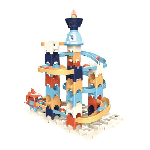 Fenteer Race Track Building Blocks Set Track Maze Game Fine Motor Skill Training Geschenkkonstruktion Kit STEM Lernen für Elternkind, Style D von Fenteer