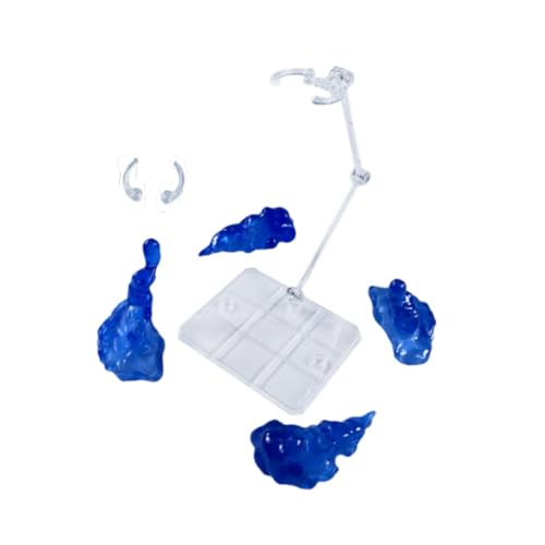 Fenteer Raucheffekt-Modelle, Ausstellungsständer für Actionfiguren, tragbares, lustiges Spielzeugzubehör, Raucheffekt-Teile für Tischplatte, Schlafzimmer, Blau von Fenteer