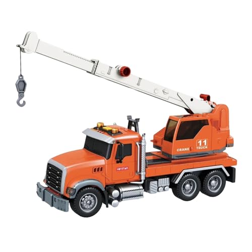 Fenteer Reibungsbetriebenes LKW-Spielzeug, frühe Entwicklungssimulation, technisches Auto, Spielset für Jungen im Alter von 4–7 Jahren, Party-Requisiten, Kranwagen von Fenteer