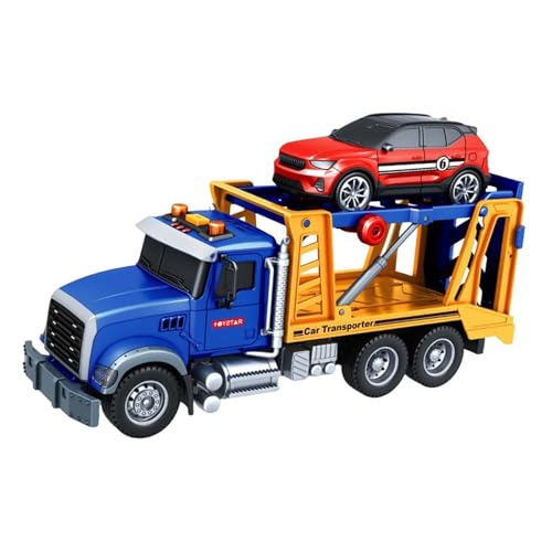 Fenteer Reibungsbetriebenes LKW-Spielzeug, frühe Entwicklungssimulation, technisches Auto, Spielset für Jungen im Alter von 4–7 Jahren, Party-Requisiten, Transport-LKW von Fenteer