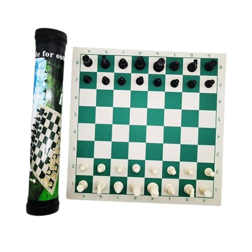 Fenteer Reiseschachspiel, Reisebrettspiele, lehrreich, praktisches, tragbares Schachbrettset zum Aufrollen für Turnierreisende Erwachsene, 43cmx8cmx8cm Fenteer Reiseschachspiel, Reisebrettspiele, lehrreich, praktisches, tragbares Schachbrettset zum Aufrollen für Turnierreisende Erwachsene, 43cmx8cmx8cm von Fenteer