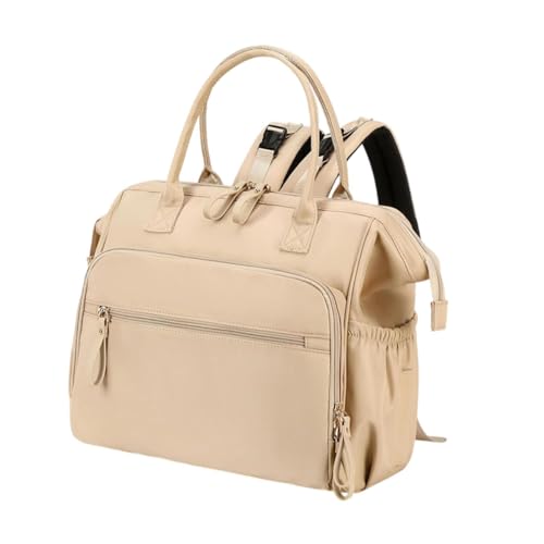 Fenteer Reisewindel -Tasche Wickeltasche für Mama Umhängetasche Windel Rucksack Windel Tasche für die Arbeit Camping Fitnessstudio nach Hause, Beige Fenteer Reisewindel -Tasche Wickeltasche für Mama Umhängetasche Windel Rucksack Windel Tasche für die Arbeit Camping Fitnessstudio nach Hause, Beige von Fenteer
