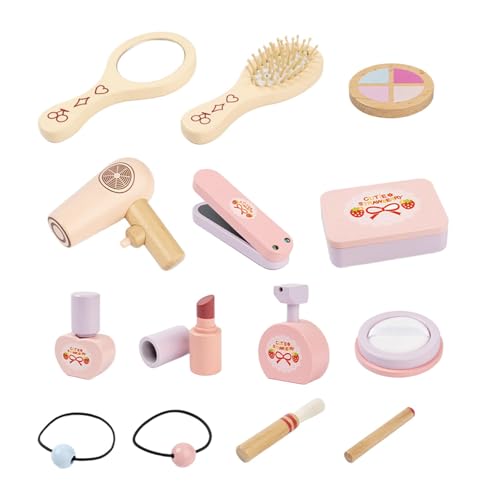 Fenteer Rollenspiel-Make-up-Schönheitsset, Friseursalon-Spielset für, Make-up-Spielzeug-Kits, als Geschenk für Prinzessinnen-Anziehpartys für von Fenteer