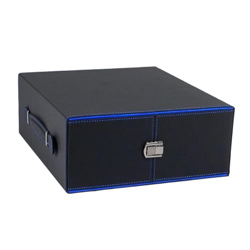 Fenteer Sammelkarten Aufbewahrungsbox, Display Sammelkarten Aufbewahrungsbox für Spielkarten, Blau von Fenteer