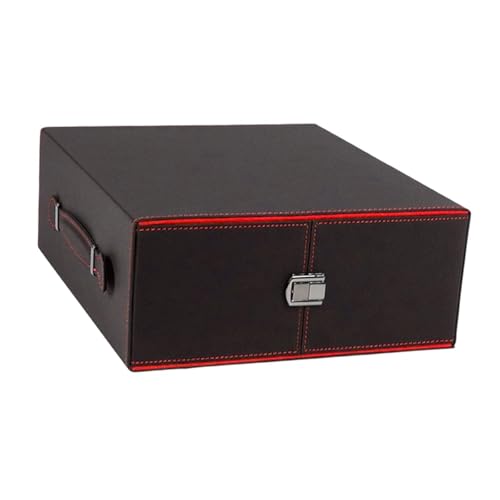 Fenteer Sammelkarten Aufbewahrungsbox, Display Sammelkarten Aufbewahrungsbox für Spielkarten, Rot von Fenteer