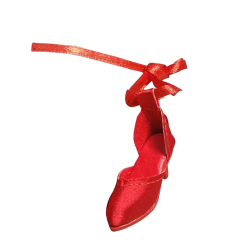 Fenteer Sandalen mit hohen Absätzen, Outfits mit Knöchelschnürung, bequemes Anziehen, realistische modische Schnürschuhe, Schuhe fürfür 1:6-Figuren, Rot Fenteer Sandalen mit hohen Absätzen, Outfits mit Knöchelschnürung, bequemes Anziehen, realistische modische Schnürschuhe, Schuhe fürfür 1:6-Figuren, Rot von Fenteer