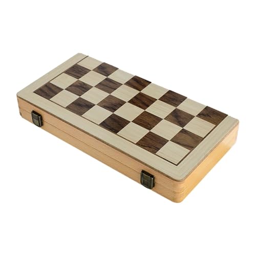 Fenteer Schachspielbrett, Schachspiel für Anfänger, zusammenklappbarer Aufbewahrungs-Reisekoffer, Schach-Dame-Brettspielset, zusammenklappbares Schach aus, 15inch Fenteer Schachspielbrett, Schachspiel für Anfänger, zusammenklappbarer Aufbewahrungs-Reisekoffer, Schach-Dame-Brettspielset, zusammenklappbares Schach aus, 15inch von Fenteer