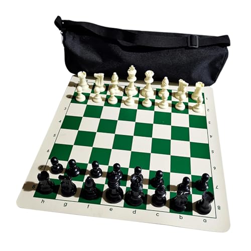 Fenteer Schachspielbrett und Aufbewahrungsfächer für Schachfiguren, tragbares Reiseschachspiel für Kinderanfänger Fenteer Schachspielbrett und Aufbewahrungsfächer für Schachfiguren, tragbares Reiseschachspiel für Kinderanfänger von Fenteer