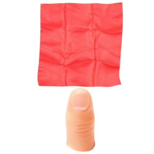 Fenteer Schals Verschwinden Trick Spielzeugwitz Halloween Show Finger Fake Trick Party Spielzeug für Cosplay -Anfänger Advanced Holiday Hochzeitsshows von Fenteer