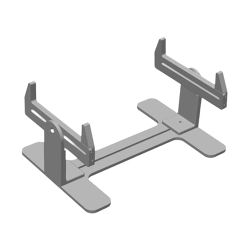 Fenteer Schiffsmodellständer, Hilfsbasis, tragbarer Modellbau-Befestigungswinkel, Displayhalter für Modellierungsprojekte, Malerei, Verwitterung, Grau von Fenteer