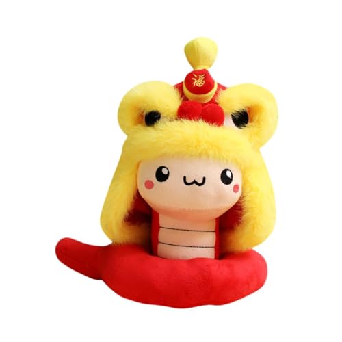 Fenteer Schlange, Stofftier, Schlangenpuppe, Spielzeug, Schlangenfigur, Partygeschenk, süßes Tierspielzeug, Plüschschlangenspielzeug für Geschenkschrank, 40cm Rot Fenteer Schlange, Stofftier, Schlangenpuppe, Spielzeug, Schlangenfigur, Partygeschenk, süßes Tierspielzeug, Plüschschlangenspielzeug für Geschenkschrank, 40cm Rot von Fenteer