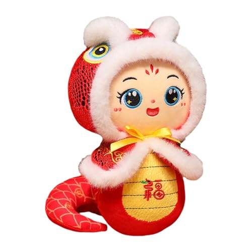 Fenteer Schlangen-Plüschpuppe, chinesisches Neujahr, kuscheliges Souvenir-Geschenk, e dekorative Stoffpuppe, Tierstatue für Wohnzimmer, Zuhause, 20 cm Fenteer Schlangen-Plüschpuppe, chinesisches Neujahr, kuscheliges Souvenir-Geschenk, e dekorative Stoffpuppe, Tierstatue für Wohnzimmer, Zuhause, 20 cm von Fenteer
