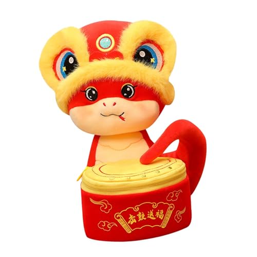Fenteer Schlangenpuppe zum Neujahr, Stofftier Schlange zum Jahr 2025, Dekoration für chinesische Neujahr, ausgestopfte Schlangenfiguren fürs Café, 21cm Fenteer Schlangenpuppe zum Neujahr, Stofftier Schlange zum Jahr 2025, Dekoration für chinesische Neujahr, ausgestopfte Schlangenfiguren fürs Café, 21cm von Fenteer