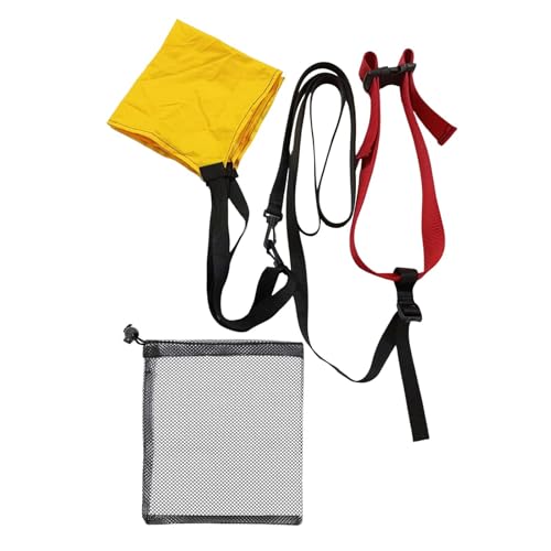 Fenteer Schwimmwiderstandstrainingset Set Schwimm Fallschirm Einstellbares Krafttraining für Schwimmtrainer für Outdoor -Athleten, Gelb Und Klein Fenteer Schwimmwiderstandstrainingset Set Schwimm Fallschirm Einstellbares Krafttraining für Schwimmtrainer für Outdoor -Athleten, Gelb Und Klein von Fenteer