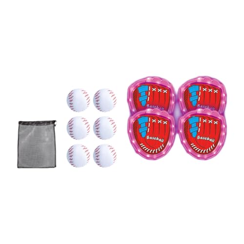 Fenteer Selbstklebendes Wurf- und Fangspiel-Set, Werfen von klebrigen Bällen und Fangspielzeug, Hand-Augen-Koordinations-Softball-Set für Kinder für Jungen, Rosa mit Tennis Fenteer Selbstklebendes Wurf- und Fangspiel-Set, Werfen von klebrigen Bällen und Fangspielzeug, Hand-Augen-Koordinations-Softball-Set für Kinder für Jungen, Rosa mit Tennis von Fenteer