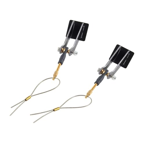 Fenteer Servoarm-Druck-Zugstangensatz, ferngesteuerte Flugzeugteile, Befestigungsflügel, RC-Flugzeugzubehör für RC-Modellflugzeuge von Fenteer