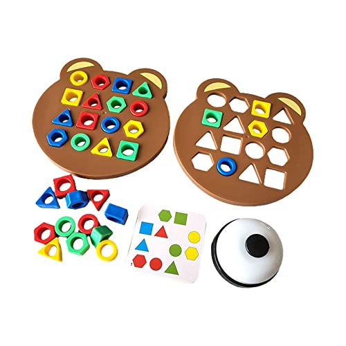 Fenteer Shape Matching Game Frühes Lernen Bildung Spielzeug Farbe Sensorisches Lernspielzeug Montessori Spielzeug für Kleinkinder Jungen Kinder, mit Glocke Fenteer Shape Matching Game Frühes Lernen Bildung Spielzeug Farbe Sensorisches Lernspielzeug Montessori Spielzeug für Kleinkinder Jungen Kinder, mit Glocke von Fenteer
