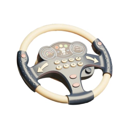 Fenteer Simulation Lenkrad Spielzeug Simulation Auto Fahren Spielzeug Party bevorzugt pädagogische klingende Spiel musikalische Aktivität für Mädchen, Blau von Fenteer