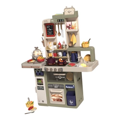 Fenteer Simulationsküchenspielzeug, Rollenspielspielzeug, Kinderspielküchenset für Mädchengeburtstagsgeschenke, Grün Grau 74st Fenteer Simulationsküchenspielzeug, Rollenspielspielzeug, Kinderspielküchenset für Mädchengeburtstagsgeschenke, Grün Grau 74st von Fenteer