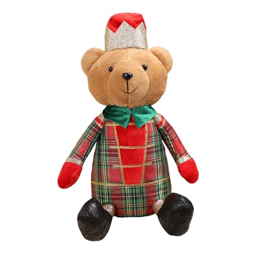 Fenteer Sitzender Bär Weihnachtsbär Skulptur Geschenke Kreative Figur Weihnachten Stofftier für Festliche Weihnachten, Style B Fenteer Sitzender Bär Weihnachtsbär Skulptur Geschenke Kreative Figur Weihnachten Stofftier für Festliche Weihnachten, Style B von Fenteer